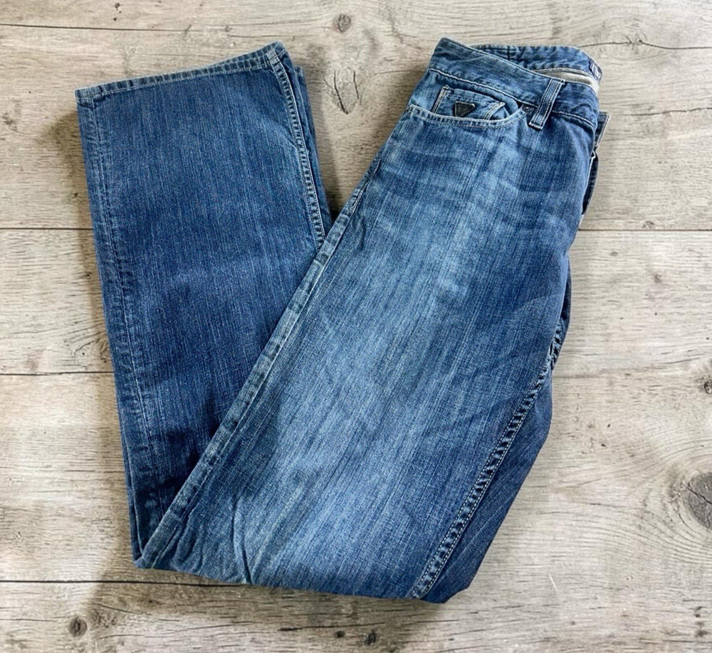 Guess Jeans Mens 31 x 32 Falcon Regular Boot Cut Button Fly Y2K Fashion Pant